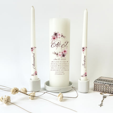 Wedding Rose Unity Candles