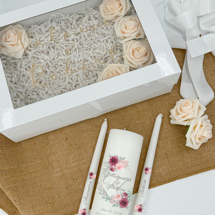 Wedding Gift Box Rose Unity Candle